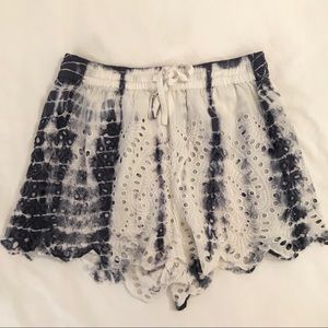Tie Dye Topshop shorts